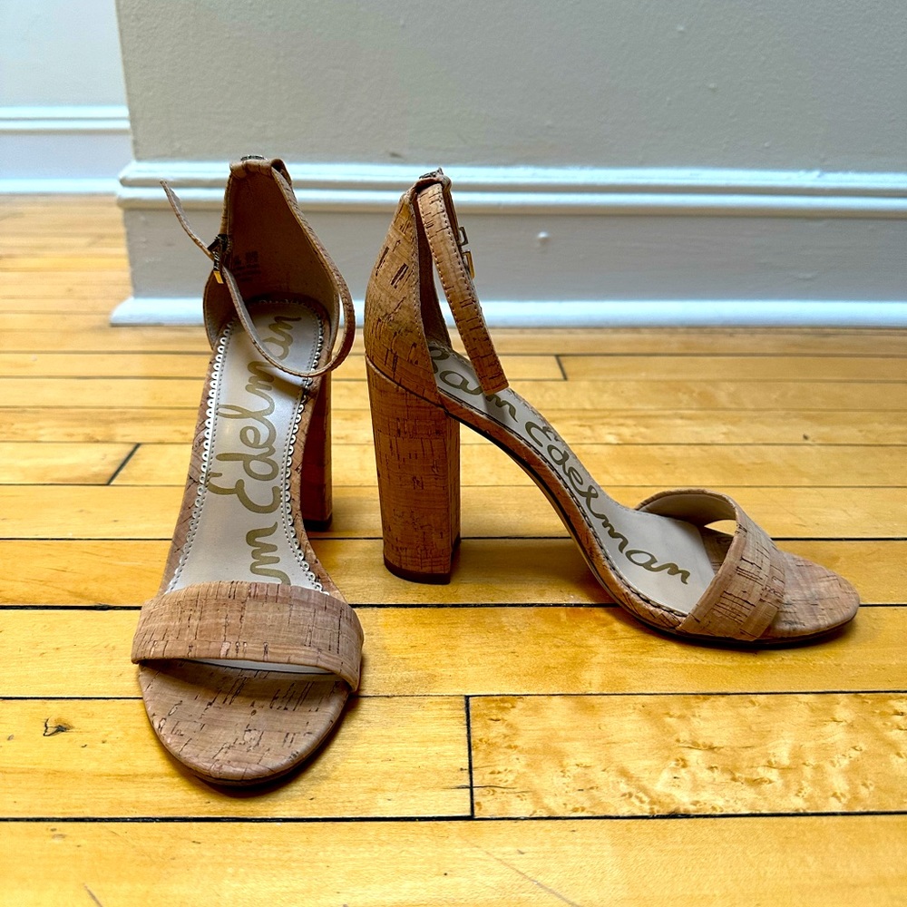 Sam Edelman Yaro cork block heel 7.5